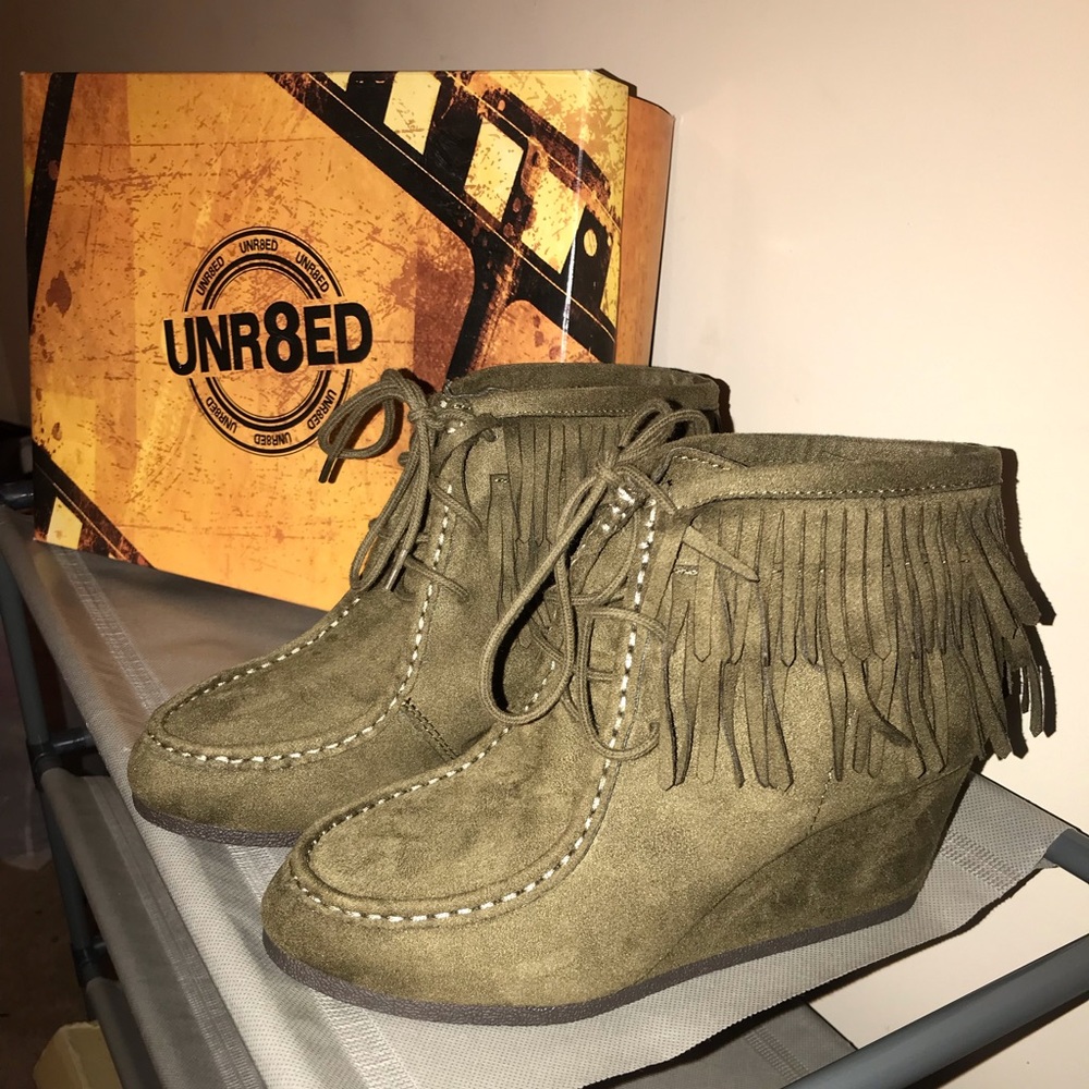 Olive Booties